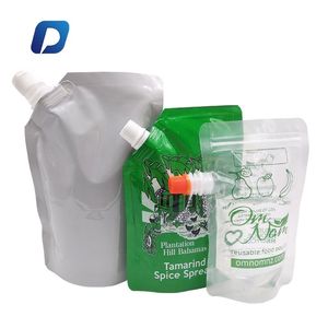 Túi PE Đựng Nước Ép Bia Bằng Nhựa Lá Nhôm Tùy Chỉnh Túi Đứng Đóng Gói Sinh Thái <span class=keywords><strong>2Oz</strong></span> 3Oz Có Vòi - Product Image 2