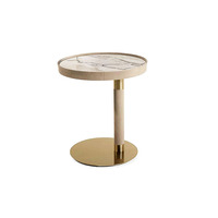 Table basse italienne en bois de bouleau avec tiroir rotatif, lumière personnalisée, design Wabi-Sabi mobile pour le salon et la maison