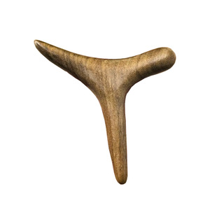 Bâton d'acupression triangulaire en bois de santal doré, outil de massage pour la relaxation des pieds et du corps - Product Image 3