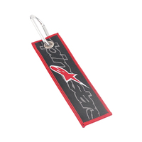Porte-clés brodé de haute qualité Porte-clés Jet Tag Porte-clés brodé personnalisé Étiquette tissée