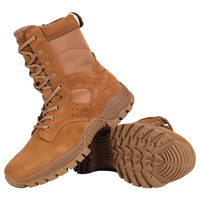 Bottes tactiques imperméables à lacets, renforcées, antidérapantes, avec fermeture éclair et boucles auto-agrippantes, coupe-vent, pour activités de plein air