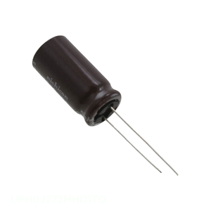 ตัวเก็บประจุแบบมีรูผ่านรู UPM0J272MHD1TO 20% uF 2700 uF แบบรัศมี6.3V - Product Image 1