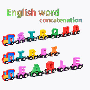 LZ Trex Bảng chữ cái đào tạo 26 chữ cái tiếng anh 26 chữ cái mạnh mẽ câu đố bằng gỗ bảng chữ cái đào tạo khối xây dựng món quà sinh nhật - Product Image 4