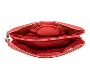 Premium Women Vibrant Red <b>Leather</b> Crossbody <b>Bag</b> <b>Soft</b> Stylish Handbag Front Zipper Pocket Adjustable Strap Casual Daily Use - Product Image 3