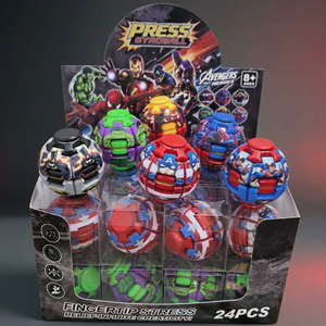 Jouet à pression avec personnage d'anime mignon, puzzle rotatif DIY, gyroscope anti-stress pour enfants, développement de l'intelligence des enfants - Product Image 2