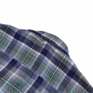 Clásico personalizado hombres casual de manga larga a cuadros de camisa - Product Image 4