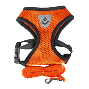 Semua musim Anti-Choke kucing bernapas dasar Mesh rompi kontrol mudah ringan dada anjing hewan peliharaan <span class=keywords><strong>Harness</strong></span> tali Set - Product Image 3
