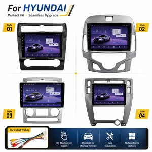 Cadre d'autoradio Android pour <span class=keywords><strong>Hyundai</strong></span>, lecteur multimédia de voiture, écran tactile, moniteur WiFi, GPS, stéréo, prise en charge de la caméra de recul - Product Image 3