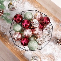 ShuangYuan 6cm 24pcs Ensembles De Boules De Noël Décorations D'arbre De Noël Boules Bolas De Navidad