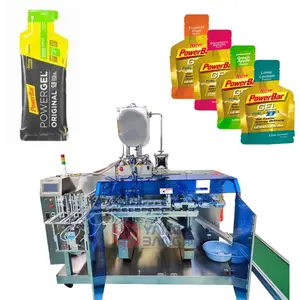 Machine d'emballage rotative automatique de sachet de miel de jus liquide de gel d'énergie de cachetage de remplissage de sac de forme spéciale préfabriqué par YB-210Y