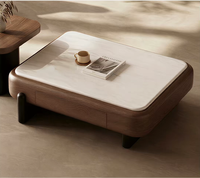Ensemble de tables basses modernes en bois avec rangement créatif – Mobilier