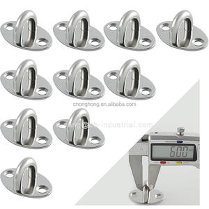 Placa de ojo de acero inoxidable SUS304 con ganchos en <span class=keywords><strong>U</strong></span> para montaje en techo, herrajes marinos para barcos y veleros - Product Image 3