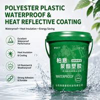 Revêtement de toiture imperméable hautement élastique, isolation thermique, peinture de toiture réfléchissante pour toiture en béton et en métal