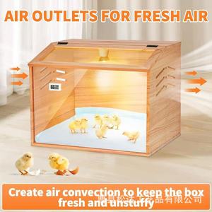 Caja de cría transparente de madera para pollitos, caja de cría y alimentación para ciervos roe, transpirable, adecuada para todas las estaciones. - Product Image 5