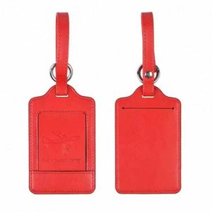 Juego de Etiqueta de Equipaje Antirrobo de Cuero de Lujo y Porta Pasaportes RFID con Patrón de Letras, Accesorios de Viaje Listos para Vender - Product Image 1