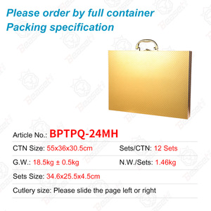 Nouveau <span class=keywords><strong>Service</strong></span> de couverts en acier inoxydable coloré pour fourchette couteau cuillère ensemble 12/16/24/<span class=keywords><strong>36</strong></span> <span class=keywords><strong>pièces</strong></span> couverts en acier inoxydable pour le dîner Weddi - Product Image 2