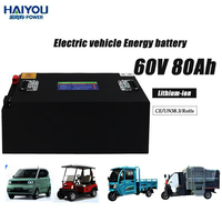 Baterai Ion Lithium energi baru 60V 80ah Lifepo4 Pak baterai daya sepeda listrik keadaan padat bebas polusi hijau