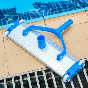 Brosses d'aspirateur de piscine de luxe en alliage d'aluminium de 18 pouces, tête d'aspirateur Flexible, accessoires de piscine