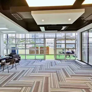 地毯瓷砖50x50块地毯自粘酒店办公室商用黑色地板定制