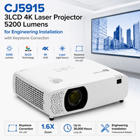 Proyector Láser 3LCD 4K CJ5915 de Ingeniería e Instalación, 5200 Lúmenes con Control Pjlink
