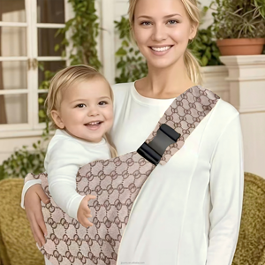 Marsupio Ergonomico Moderno in Cotone Certificato EN per Neonati, con Telaio in Acciaio Inossidabile, Capacità di Carico 15kg, Pieghevole, per Bambini - Product Image 2