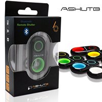 Obturador de cámara Control remoto Bluetooth Inalámbrico Selfie Button Clicker - Compatible para iPhone, iPad,Android, Samsung
