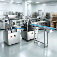 Machine de division et d'arrondissement de pâte continue à grande échelle, 8000 pièces/heure, équipement de segmentation de pâte de 15 à 500 g