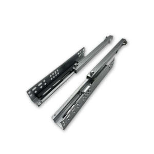 Glissières de tiroir de cuisine modernes en acier, silencieuses, à aspiration automatique, réglables, à double pliage, à fermeture amortie, dissimulées, pour chambre et hôtel - Product Image 2