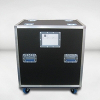 Rack personnalisé 14U 19 ''avec tiroirs à billes absorbant les chocs Flight Box avec boîtier de circuit amplificateur de porte caché-Équipement de sonorisation audio