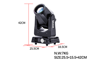 Redsun chùm di chuyển đầu hiệu ứng độ sáng di chuyển đầu vũ trường 251W DMX512 điều khiển bằng giọng nói tự hành di chuyển đầu ánh sáng - Product Image 4