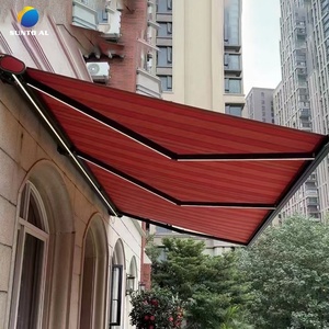 <span class=keywords><strong>Voile</strong></span> de protection solaire rétractable SUNTO pour terrasse extérieure, pare-soleil pour fenêtre, protection solaire rouge imperméable, auvent - Product Image 1