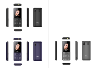 Teléfono Móvil Básico 2G con Doble SIM, Pantalla de 1.77 Pulgadas, Linterna, Juegos, Fotos, Radio FM, Diseño Moderno y Batería de Gran Capacidad