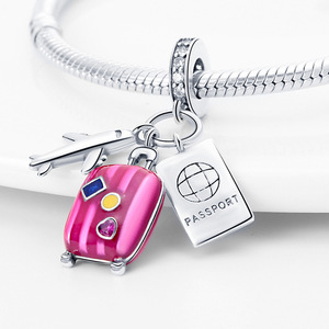 Venta al por mayor <span class=keywords><strong>de</strong></span> dijes <span class=keywords><strong>de</strong></span> plata <span class=keywords><strong>de</strong></span> ley 925 <span class=keywords><strong>de</strong></span> moda para mujer, con diseño <span class=keywords><strong>de</strong></span> cámara y maleta, para <span class=keywords><strong>pulseras</strong></span> y fabricación <span class=keywords><strong>de</strong></span> joyas - Product Image 3