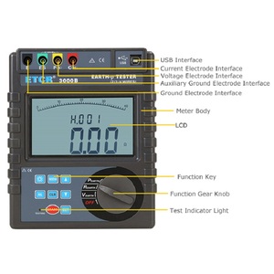 30K 4-<b>wire</b>/3-<b>wire</b>/2-<b>wire</b> Overload Soil Resistivity Meter 9000km ES3002E Digital Only <b>Earth</b> Resistance Tester Full - Product Image 3