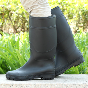 Botas de Lluvia Impermeables para Hombre, Color Negro, Antideslizantes, para Trabajo - Product Image 3