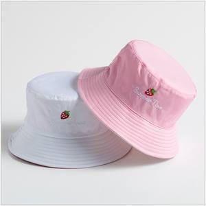 Gorra de pescador de color caramelo versión coreana con logotipo bordado borla barba borde deshilachado corbata cuerda visera hombres sombreros de cubo - Product Image 6