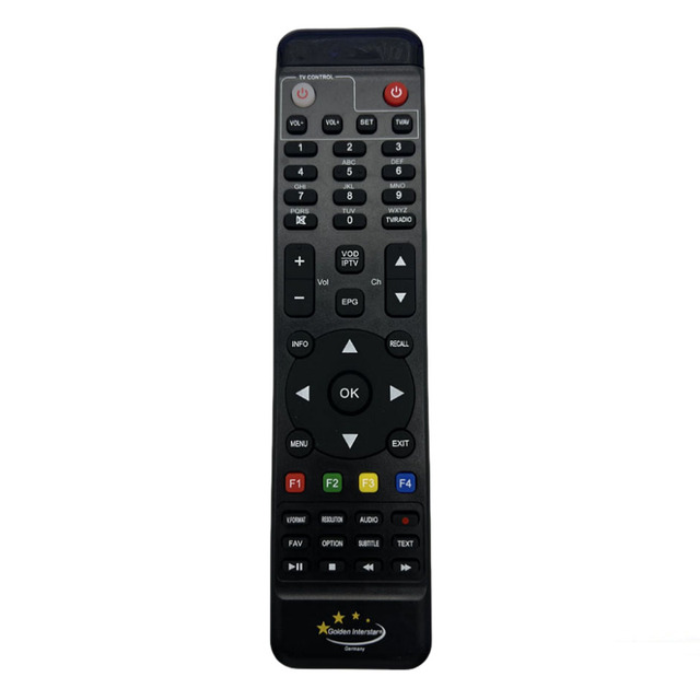New Replacement Remote Control Compatible for Golden Interstar ALPHA X /BETA X /BETA X WL / GAMMA X 4K Pro Multimedia Box