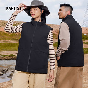 <span class=keywords><strong>Chaleco</strong></span> de Invierno para <span class=keywords><strong>Hombre</strong></span> PASUXI, Prenda Exterior con <span class=keywords><strong>Cuello</strong></span> Alto, Chaqueta <span class=keywords><strong>Sin</strong></span> Mangas Acolchada con Diseño de Parches, para Ropa Casual de Calle - Product Image 1