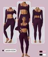 Vêtements de sport personnalisés 2 pièces, ensemble de yoga pour femmes, séchage rapide et respirant
