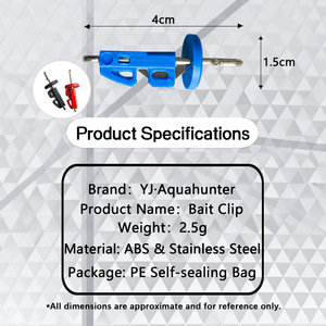 YJAquahunter Fishing Bait <b>Clip</b> <b>Hook</b> Release Plastic 3 Pack For Fishing Tackle - Product Image 4