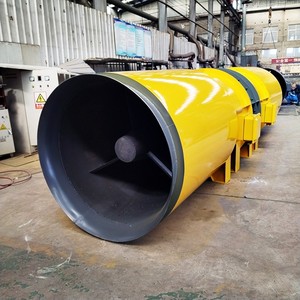 Ventilador Axial de 48 Pulgadas con Aspas de Aleación de Aluminio, 2900 rpm, Rodamiento de Bolas, Eléctrico, Color Amarillo, Ventilación de Túneles - Product Image 1