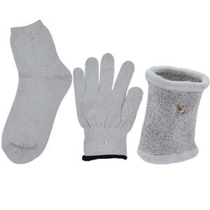 Guantes Conductivos de Fibra de Plata Allesd para Terapia Física, Guantes de Masaje con Electrodos para Electroterapia de Muñeca - Product Image 1
