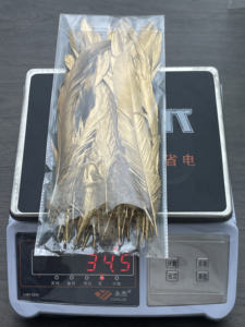 Ricos tamaños de plumas de <span class=keywords><strong>gallo</strong></span> de color metálico dorado y plateado para Festival carnaval Decoración Ropa accesorio fiesta de boda - Product Image 4