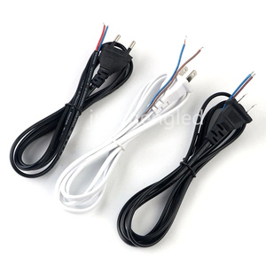 Black 2Pin INMETRO Ac Power Cord With IEC C7 2x0.75mm2 Ac <strong>Cable</strong> European Plug 2 Pins <strong>Rubber</strong> Extension 220 Volts Power Cord - Product Image 6