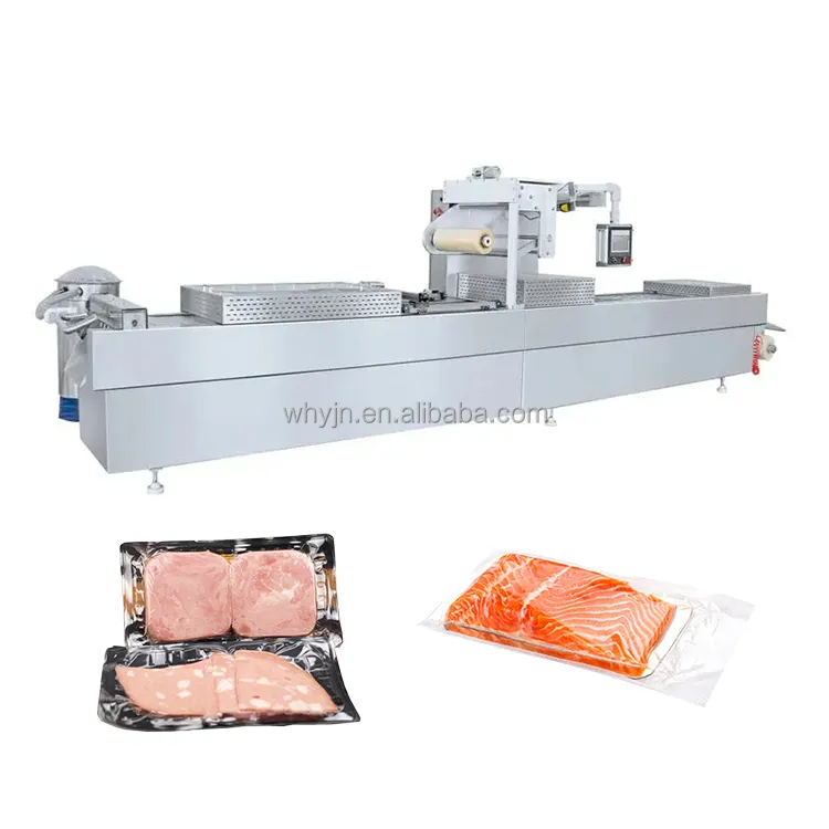 เนื้อหมูเนื้อสดเครื่องสูญญากาศ Thermoforming เครื่องยืดฟิล์ม Thermoforming เครื่องบรรจุภัณฑ์สูญญากาศ