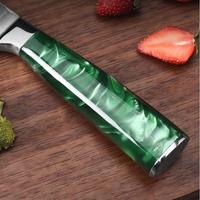 Ensembles de couteaux de cuisine Damas Laser Pattern Chef Knife Super Sharp Professional Stainless Steel Cleaver Santoku Cooking Knife Set