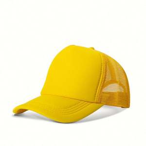 Gorras Deportivas Personalizadas de Moda OEM de Alta Calidad al por Mayor con Logotipo Impreso, Gorra Trucker de 5 Paneles con Esponja y Parche Tejido para Exteriores - Product Image 3