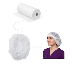 PP Round Bouffant Hat/Cap Making Materials PP Spunbond Nonwoven Fabric for Bouffant Cap