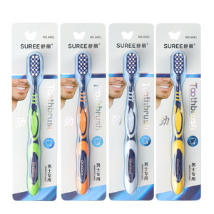 Cepillo de dientes de cerdas duras para hombres, para eliminar manchas, cepillo de dientes manual para adultos - Product Image 5