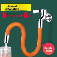 Adaptateur d'extension de robinet de luxe léger pour cuisine, salle de bain, balcon - Buse anti-éclaboussures universelle